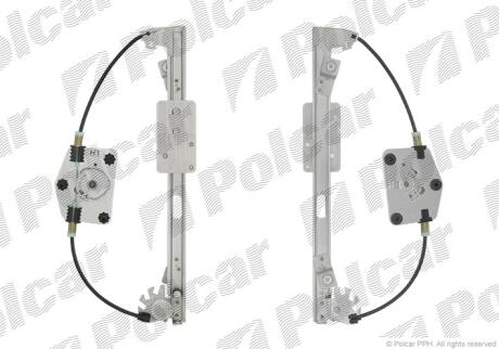 Склопідіймач електричний передній лівий (без двигуна) Opel Corsa D 2006- POLCAR 9555PSG3