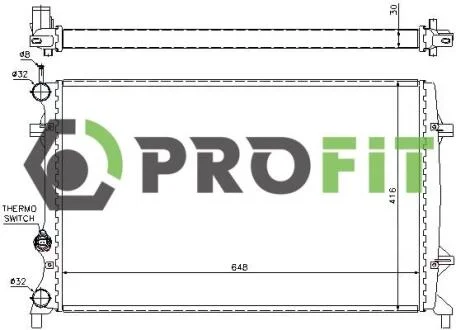 Радіатор охолоджування PROFIT 17400024