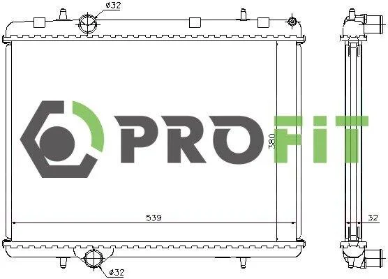 Радіатор охолоджування PROFIT 17400089 (фото 1)