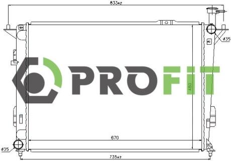 Радіатор охолоджування PROFIT 1740-0154