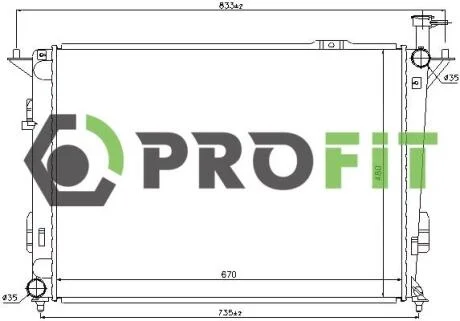 Радіатор охолоджування PROFIT 17400154