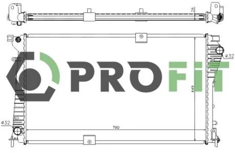 Радіатор охолоджування PROFIT 17400171
