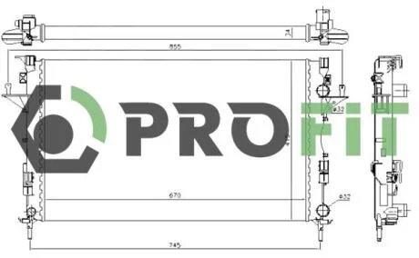 Радіатор охолоджування PROFIT 17400181
