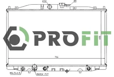 Радіатор охолоджування PROFIT 17400200
