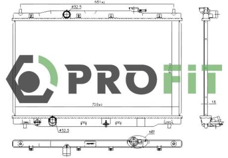 Радіатор охолоджування PROFIT 1740-0207