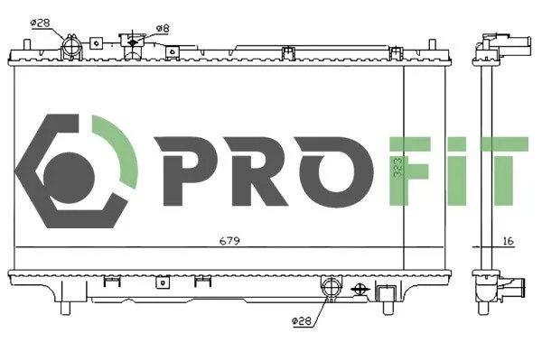 Радіатор охолоджування PROFIT 17400223 (фото 1)
