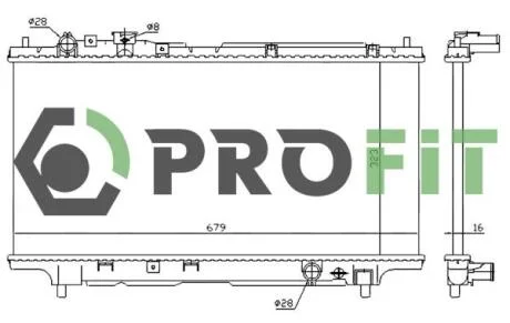 Радіатор охолоджування PROFIT 17400223
