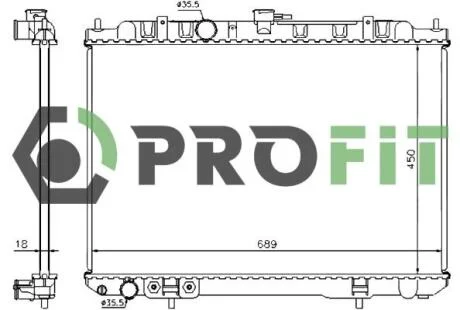 Радіатор охолоджування PROFIT 17400252