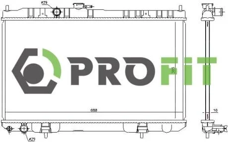 Радіатор охолоджування PROFIT 17400261