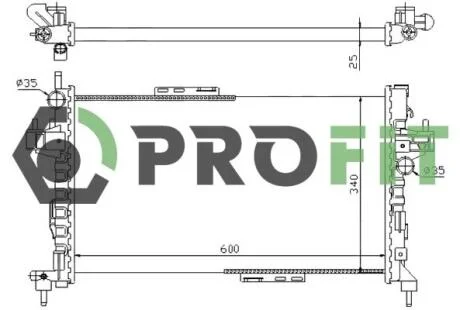 Радіатор охолоджування PROFIT 17400378
