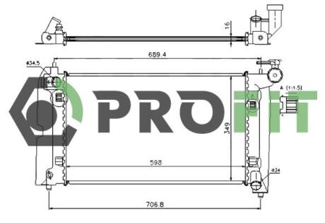 Радіатор охолоджування PROFIT 1740-0400