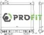 Радіатор, система охолодження двигуна PROFIT 17400611 (фото 1)
