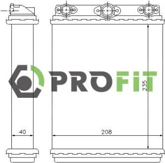 Радіатор пічки PROFIT 17600311
