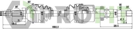 Піввісь PROFIT 2730-3010