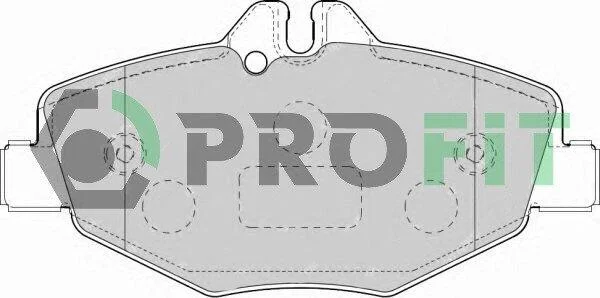 Колодки гальмівні дискові PROFIT 50001414 (фото 1)