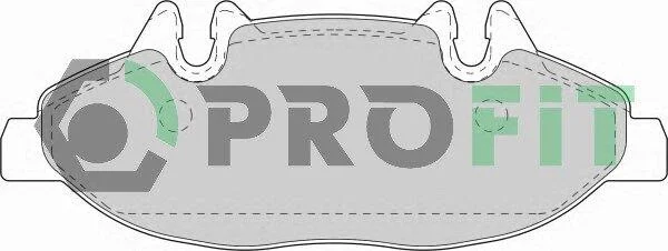 Колодки гальмівні дискові PROFIT 50001493 (фото 1)