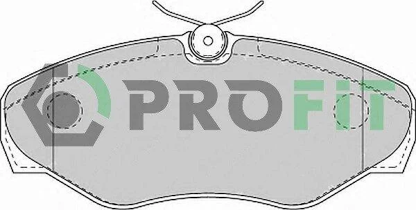 Колодки гальмівні дискові PROFIT 50001515 (фото 1)