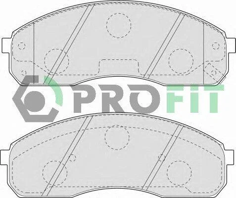 Колодки гальмівні дискові PROFIT 50001595 (фото 1)