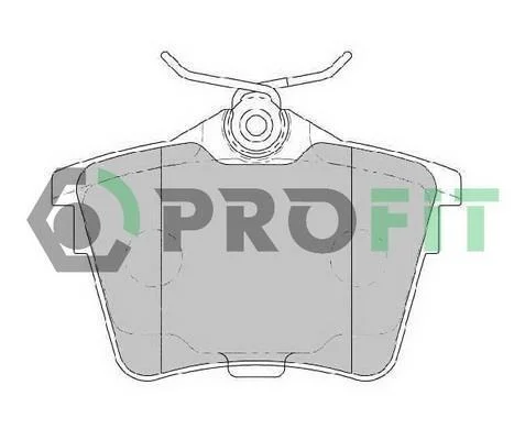 Колодки гальмівні дискові PROFIT 50001727 (фото 1)
