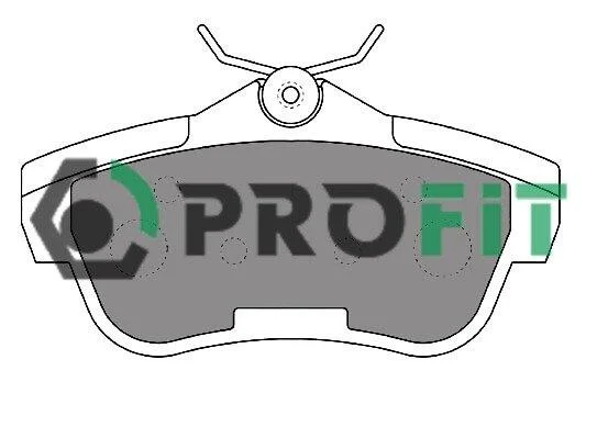 Колодки гальмівні дискові PROFIT 50001772 (фото 1)