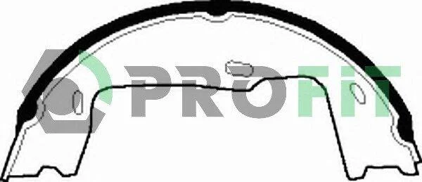 Колодки гальмівні барабанні PROFIT 50010227 (фото 1)