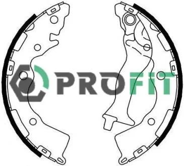 Колодки гальмівні барабанні PROFIT 50014086