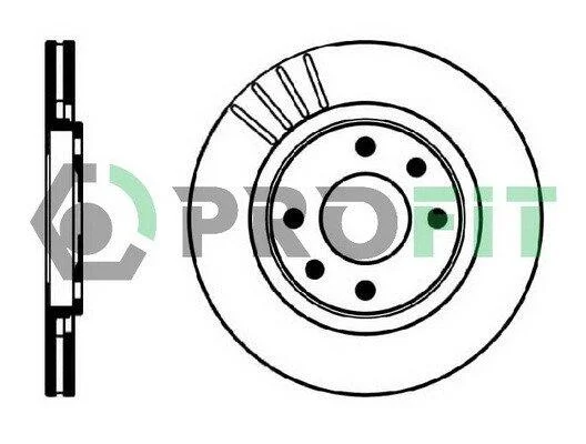Диск гальмівний PROFIT 50100192 (фото 1)