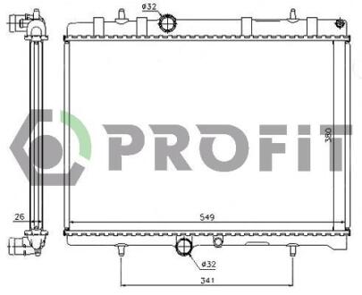 Радіатор охолоджування PROFIT PR 0522A1