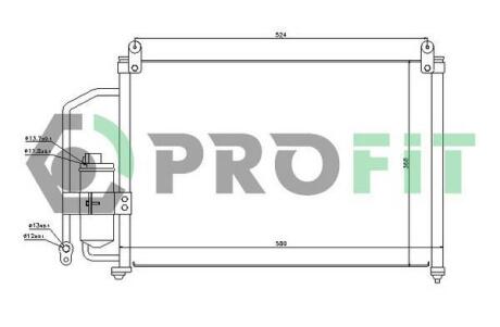 Конденсер кондиціонера PROFIT PR 1106C1