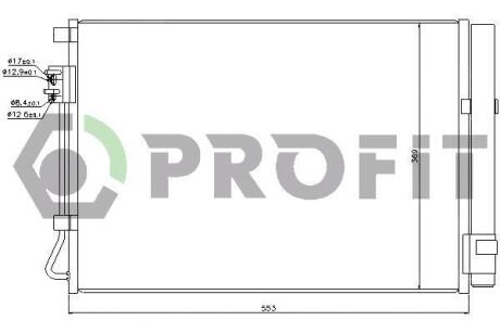 Конденсер кондиціонера PROFIT PR 1310C1