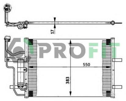 Конденсер кондиціонера PROFIT PR 1501C1