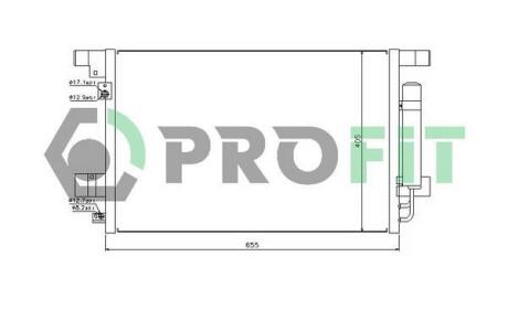 Конденсер кондиціонера PROFIT PR 1605C1