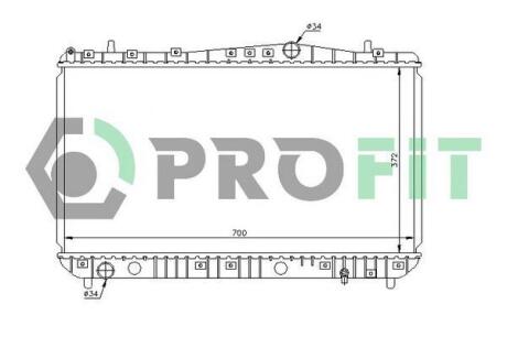 Радіатор охолоджування PROFIT PR 1704A1