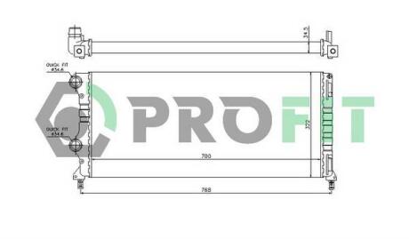 Радіатор охолоджування PROFIT PR 2210A2