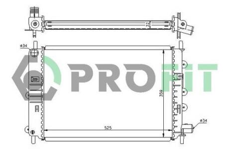Радіатор охолоджування PROFIT PR 2530A1