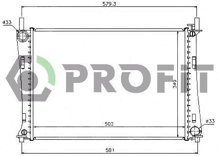Радіатор охолоджування PROFIT PR 2562A3