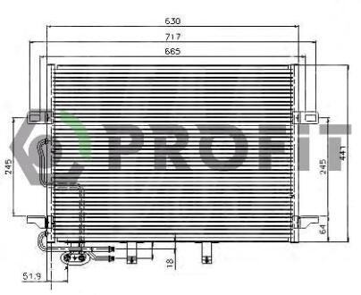 Конденсер кондиціонера PROFIT PR 3510C3