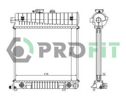 Радіатор охолоджування PROFIT PR 3528A1