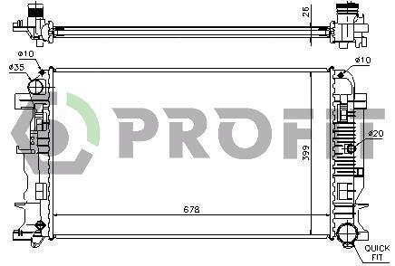 Радіатор охолоджування PROFIT PR 3546A6