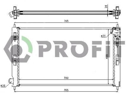 Радіатор охолоджування PROFIT PR 4012A1