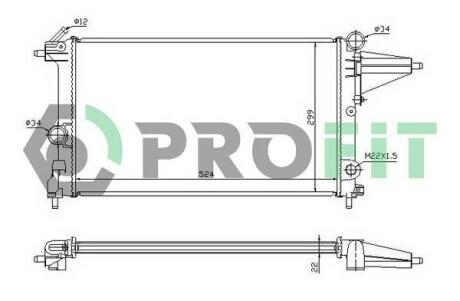 Радіатор охолоджування PROFIT PR 5076A1