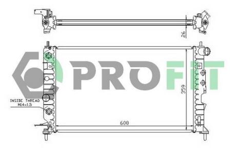 Радіатор охолоджування PROFIT PR 5077A2