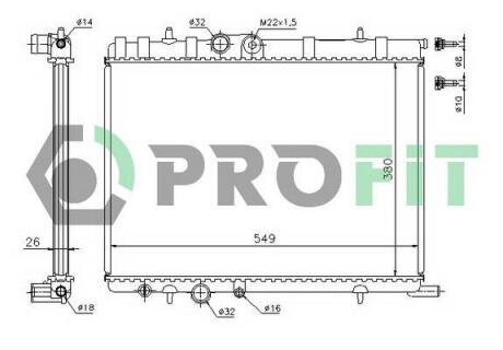 Радіатор охолоджування PROFIT PR 5514A1
