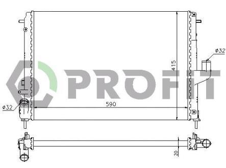 Радіатор охолоджування PROFIT PR 6037N9