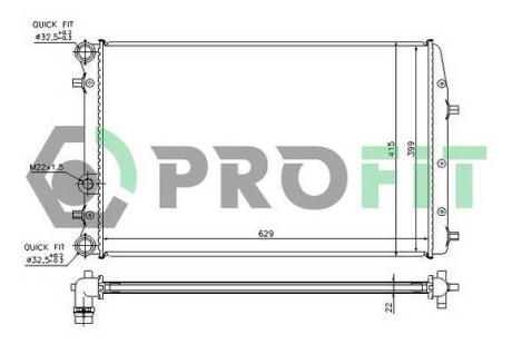 Радіатор охолоджування PROFIT PR 6402A2