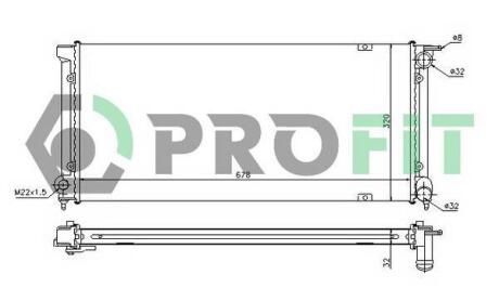 Радіатор охолоджування PROFIT PR 9521A1