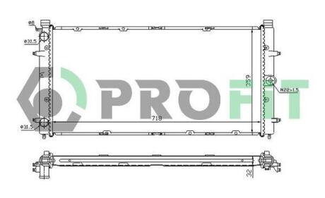 Радіатор охолоджування PROFIT PR 9558A1