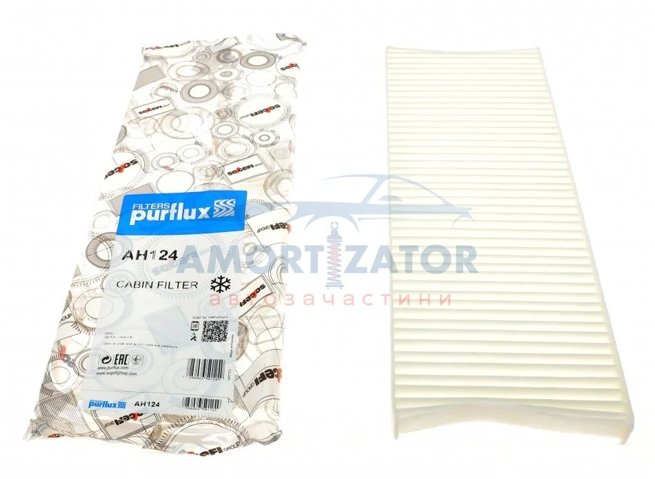 Фільтр салону PURFLUX AH124 (фото 1)
