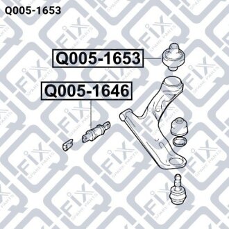 Сайлентблок заднього переднього важеля Q-FIX Q0051653