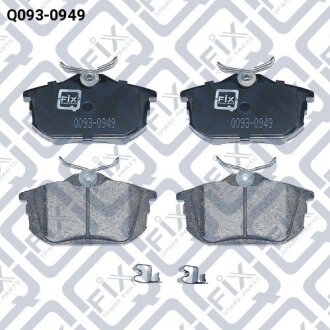 Колодки гальмівні задні дискові Q-FIX Q0930949